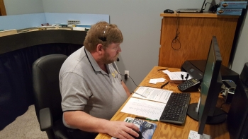Dave Burman manned the Dispatchers desk.
