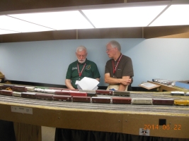 Sunday's Hauser yardmaster Buddy with Gary as his helper