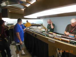 I think this is Bob running Amtrak #8. My Amtrak trains are basically full size trains.