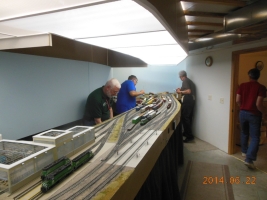 Buddy and Bob at Hauser. Bob has a trick knee but he made it into the pit at Hauser.