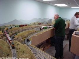 Dennis working the grain train